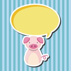 Chinese Zodiac pig theme elements N2