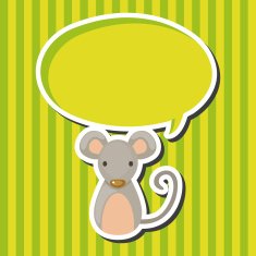 Chinese Zodiac rat theme elements N2