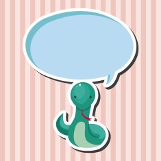 Chinese Zodiac snake theme elements N2