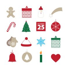 Set of christmas illustrations