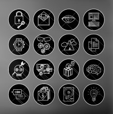 universal modern thin line icons for web and mobile app N2