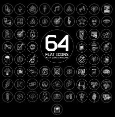 modern thin line icons for web and mobile N9