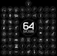 modern thin line icons for web and mobile N15