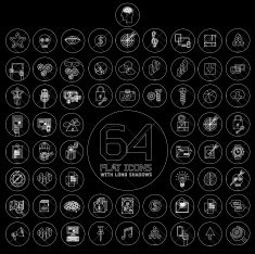 modern thin line icons for web and mobile N17