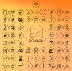 modern thin line icons for web and mobile N20