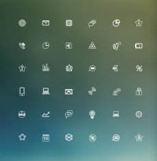 modern thin line icons for web and mobile N21