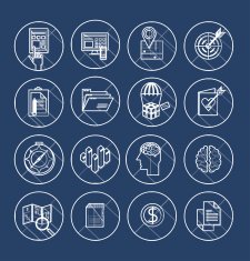 modern thin line icons for web and mobile N23