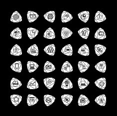 Set of 600 universal modern thin line icons for web N16