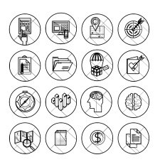 Set of 600 universal modern thin line icons for web N29
