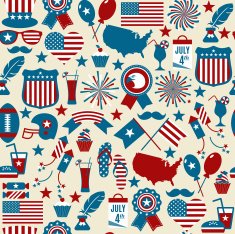 American design seamless pattern