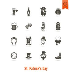 Saint Patricks Day Isolated Icon Set N89