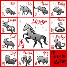 Chinese Zodiac 12 Animal symbols