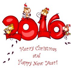 postcard 2016 monkey