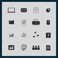 Business and Finance icon set Design N9