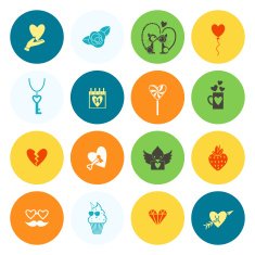 Happy Valentines Day Icons N73