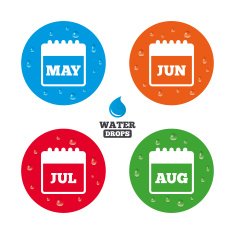 Calendar May June July and August N6 free image download