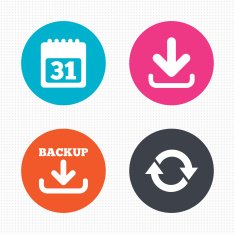 Download and Backup signs Calendar rotation N12