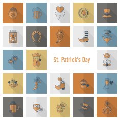 Saint Patricks Day Icon Set N167