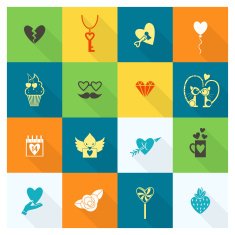 Happy Valentines Day Icons N86