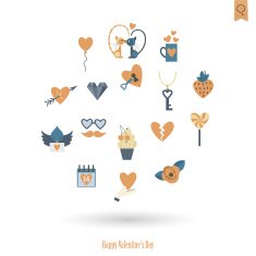 Happy Valentines Day Icons N87