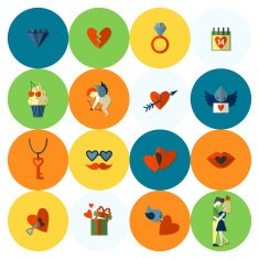 Happy Valentines Day Icons N91