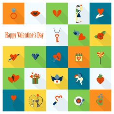 Happy Valentines Day Icons N96