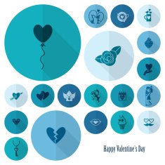 Happy Valentines Day Icons N97