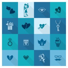 Happy Valentines Day Icons N101