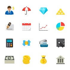 Business and finance icons N6