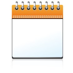 Calendar orange blank free image download