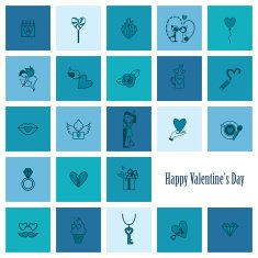 Happy Valentines Day Icons N107