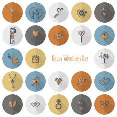 Happy Valentines Day Icons N108