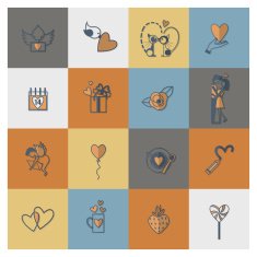 Happy Valentines Day Icons N111