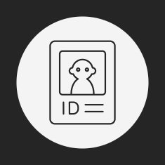 web ID line icon N3