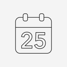 Christmas calendar line icon N8