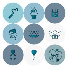 Happy Valentines Day Icons N114