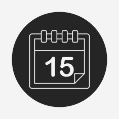 calendar line icon N32