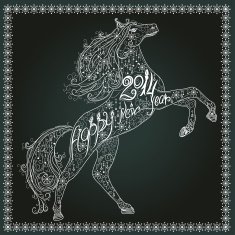 Christmas lace card N2