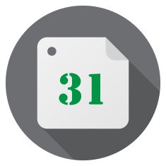 Calendar date sign 31 day month N2