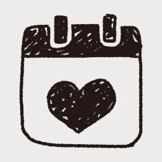 love calendar doodle N4
