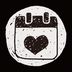 love calendar doodle N5