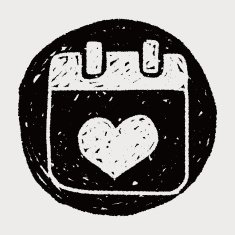 love calendar doodle N6