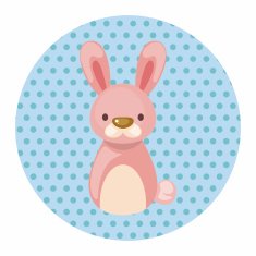 Chinese Zodiac rabbit theme elements N3