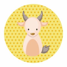 Chinese Zodiac goat theme elements N3