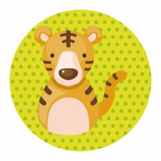 Chinese Zodiac tiger theme elements N3