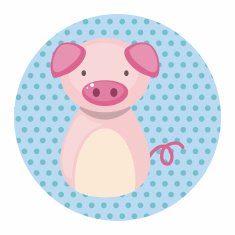 Chinese Zodiac pig theme elements N3
