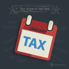 Tax design on blackboard background design clean vector