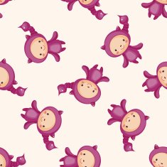 Constellation Scorpio cartoon seamless pattern background