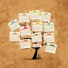 Calendar tree 2013 for your design