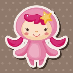 Constellation Virgo theme elements N6